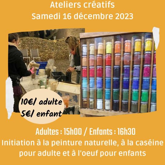 ATELIER Peinture naturelle Atelier pigments&tissus La_Halle_ternative